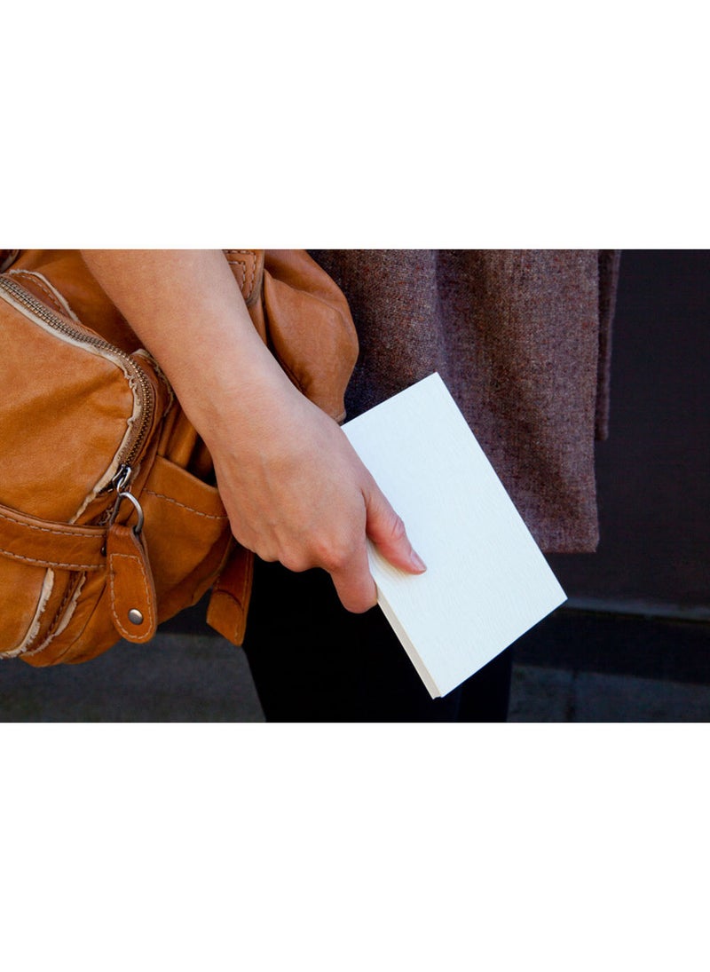 Paper-Oh Yuko-Ori Pearl White B6.5 Unlined No Closure 112 Pages 100gsm Notebook - Image 4