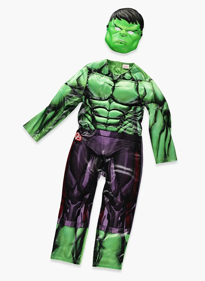 Matalan Kids Marvel Hulk Fancy Dress Costume