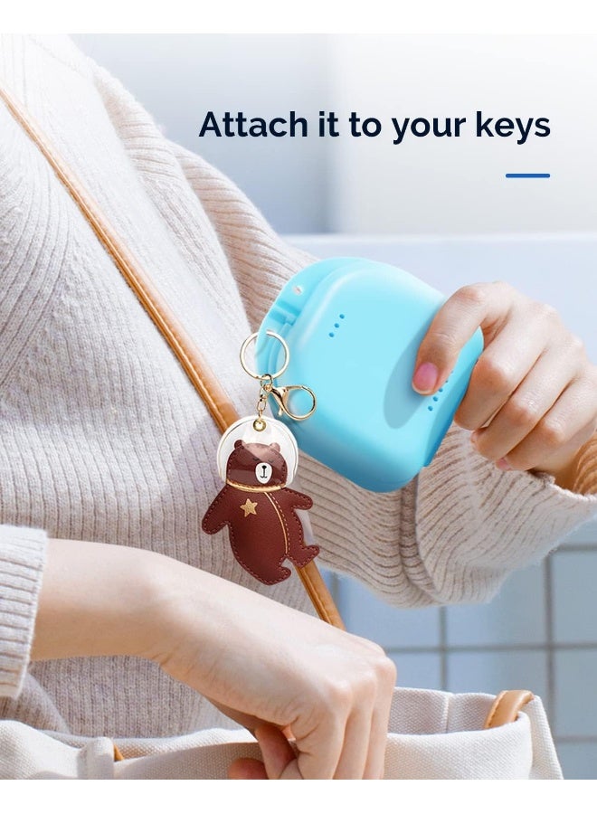 JMU حافظة مثبت مع فتحات تهوية، 4 عبوات من حافظات واقي الفم التقويمية، حافظة طقم الأسنان - Image 5