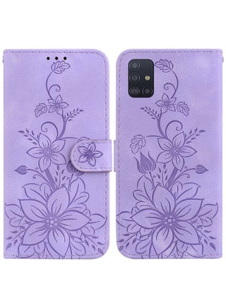 Case Cover For Samsung Galaxy A51 Lily Embossed Leather Phone Case Purple - pzsku/Z085D9BCA4EF7226BB173Z/45/_/1712188053/ccfdc209-36f2-42f5-807c-e3147991d438