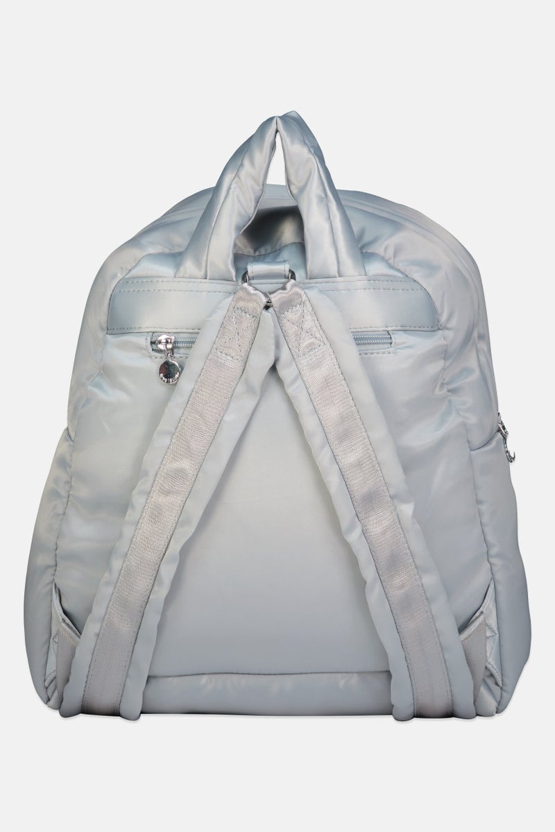 DESIGUAL Women Brand Logo Backpack, Grey - Image 2