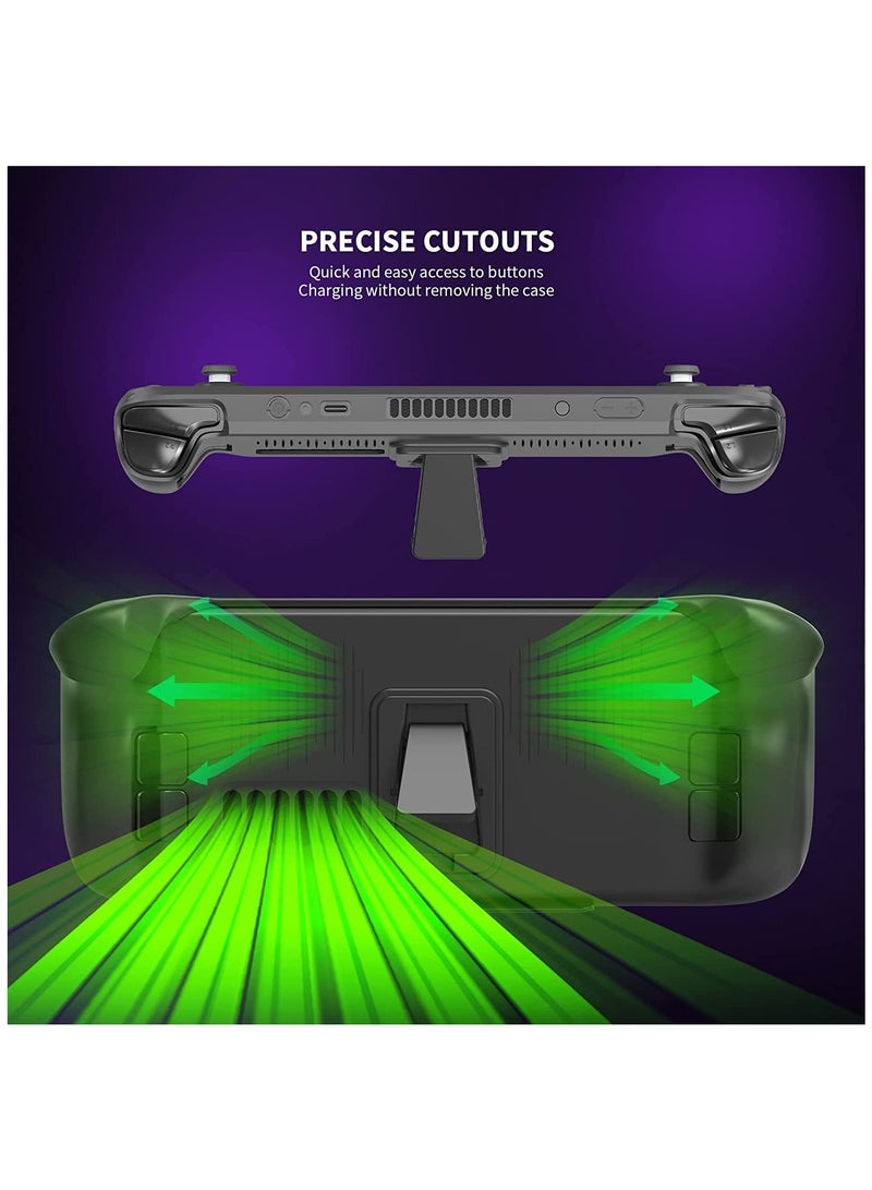 SYOSI 2023 Skin for Steam Deck Case Rugged Armor Protective Case Designed for Steam Deck TPU Cover with Absorption Anti-Scratch Cover Protector Steam Deck Accessories - Image 5