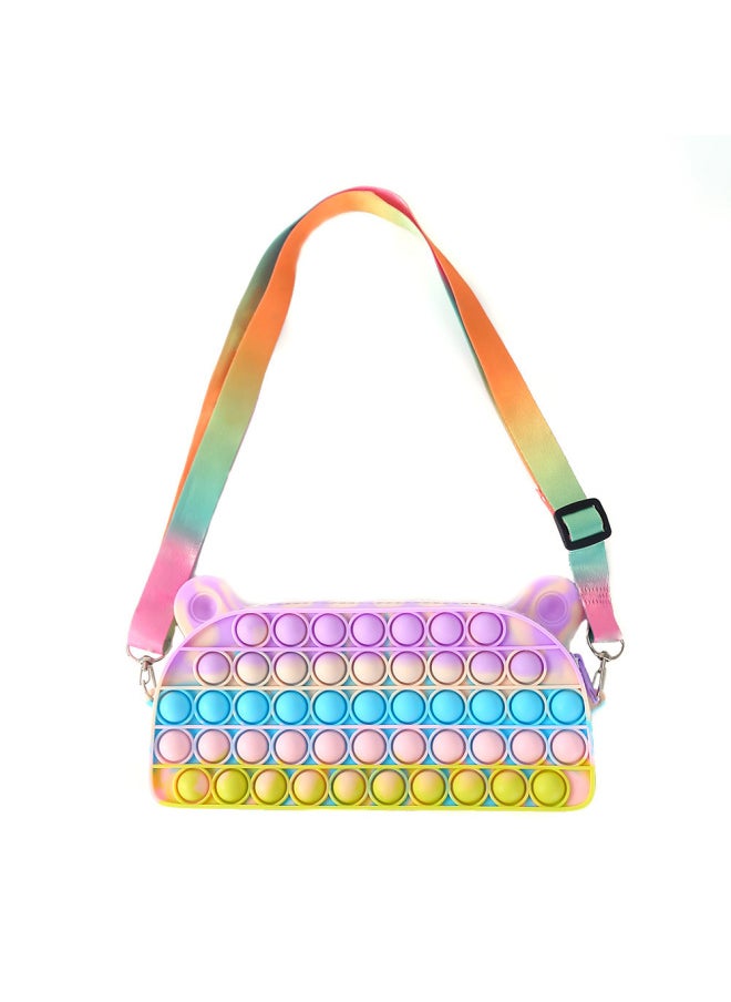 Explosions Decompression Rodent Pioneer Decompression Handbag Decompression Puzzle Student Cute Bag Spot Wholesale-Color:Blue  - Image 2