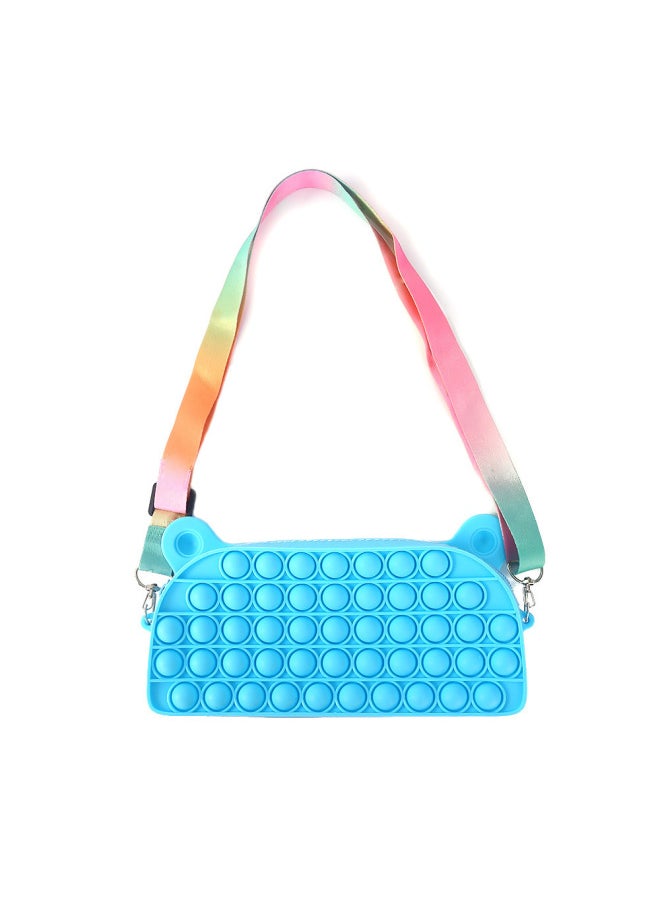 Explosions Decompression Rodent Pioneer Decompression Handbag Decompression Puzzle Student Cute Bag Spot Wholesale-Color:Blue  - Image 1