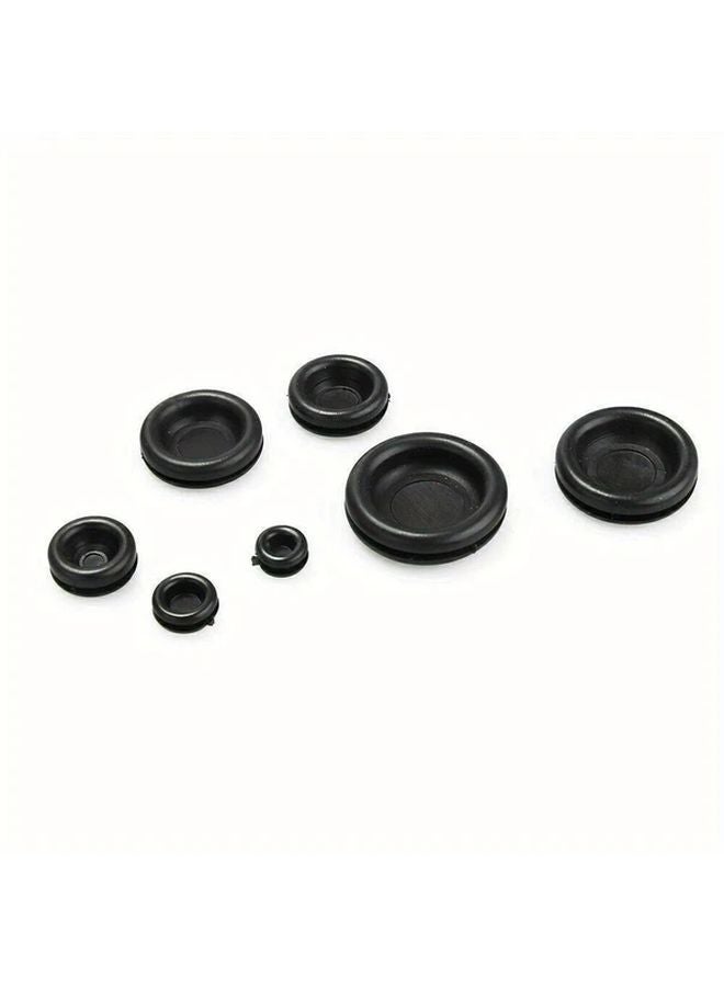 Black Rubber Firewall Hole Plug 170pcs Protective Grommet Ring Car Electrical Wire Gasket - Image 4
