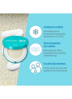 SCINIC SCINIC Enjoy All Round Airy Sun Cushion EX SPF50+PA++++0.88oz (25g) | Cooling UV Protection & Natural Tone-up From Face To Body For All Family Members | Korean Skincare  - Image 3