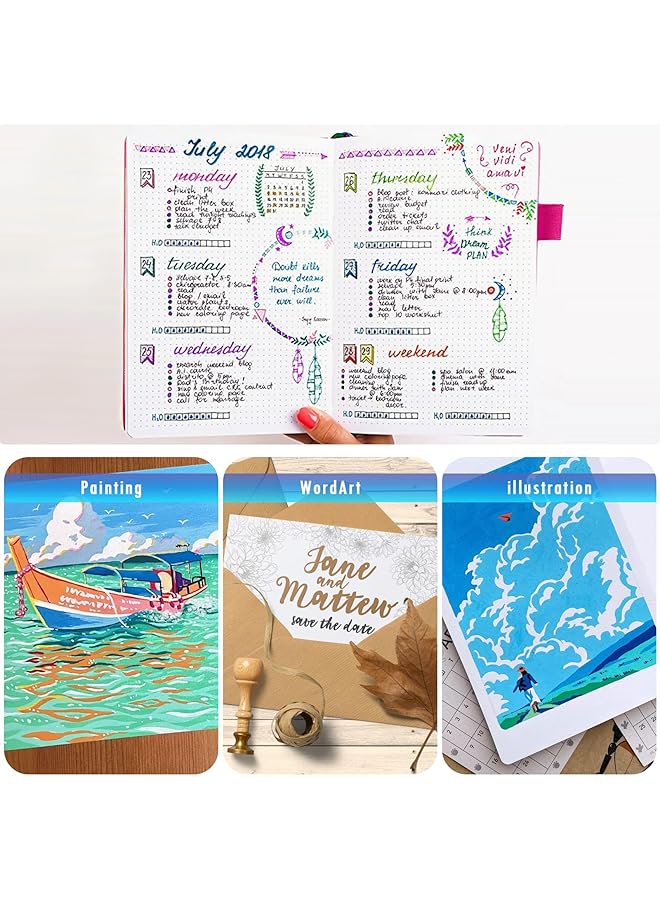 إيروريكس أقلام رسم مكونة من 24 لونًا برأس مزدوج وفرشاة ورأس رفيع للرسم والتلوين والرسم التخطيطي والمذكرات والتوضيح وصناعة البطاقات وأدوات فنية يدوية هدية للأطفال والكبار - Image 4