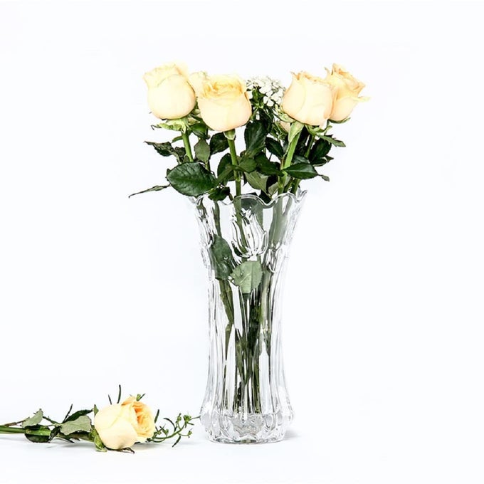 CRYSTAL FLOWER POTCLEAR GLASS VASE FOR LIVINGLONG GLASS VASEGLASS VASE GLASS FLOWER GLASS VASE DECORATION FOR HOMEGLASS JAR FOR PLANTS INDOORROOMHOMEOFFICE