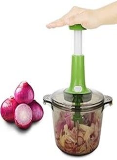 Tiawudi Manual food chopper, express hand held chopper, large 8.5-cup, chop & cut fruits, vegetables, herbs, onions 
