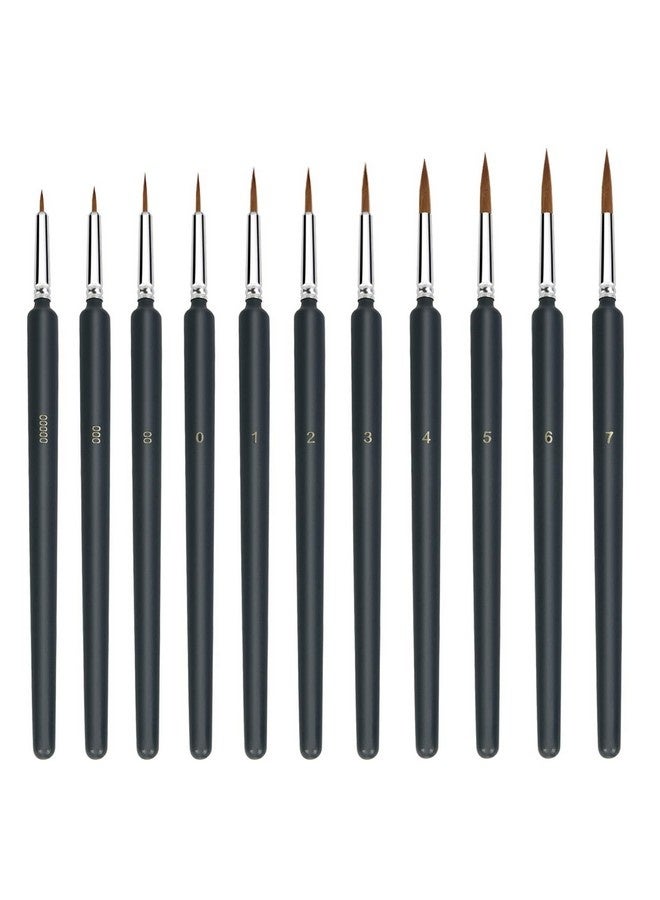 Beauenty 11 Pcs Fine Detail Brush Miniature Small Thin Painting Brushes Kit Micro Artist Acrylic Paint Brush Set - Image 1
