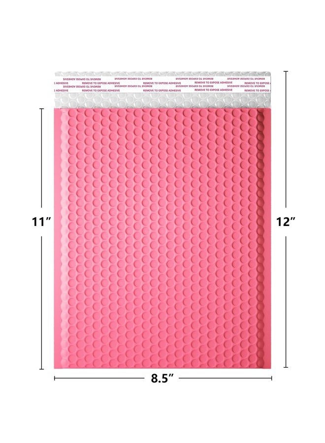 oceanite 8.5 x 12 Inch Bubble Mailers 40 Pack, Waterproof Self Seal Adhesive Shipping Bags, Cushioning Padded Envelopes for Shipping, Mailing - Pink - Image 2