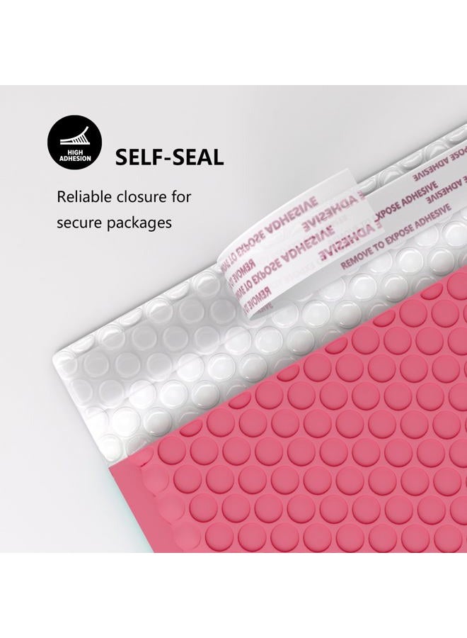 oceanite 8.5 x 12 Inch Bubble Mailers 40 Pack, Waterproof Self Seal Adhesive Shipping Bags, Cushioning Padded Envelopes for Shipping, Mailing - Pink - Image 4
