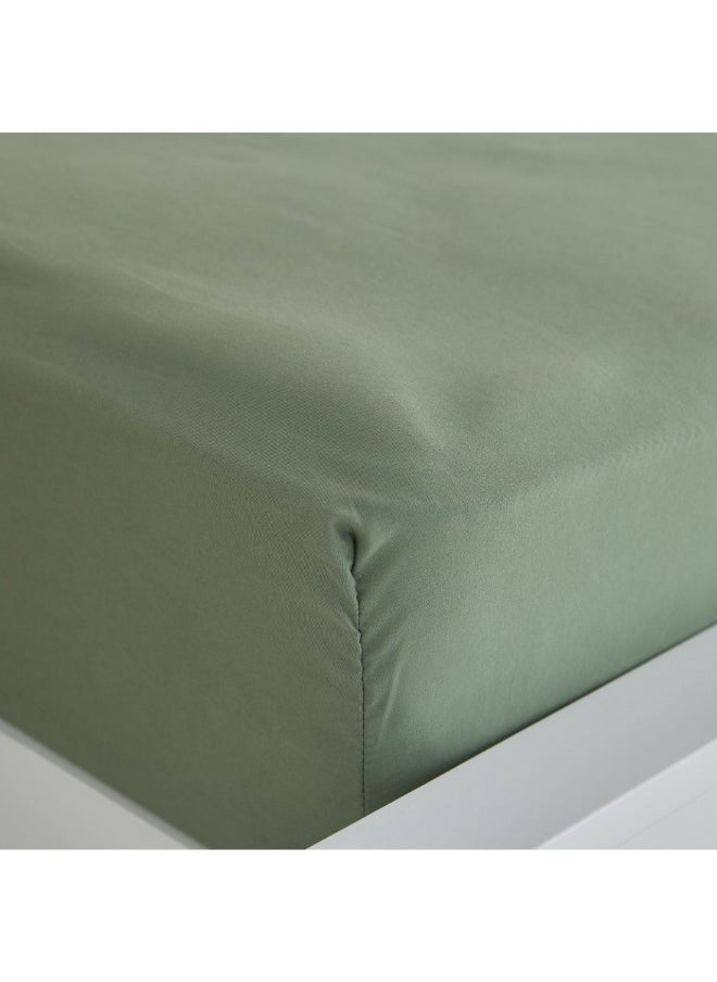 Home Box - Derby Solid Microfiber King Fitted Sheet 180 X 200 X 25 Cm - Image 1