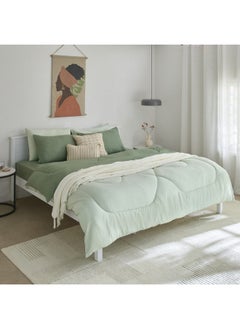 Home Box Derby Solid Microfiber King Fitted Sheet 180 X 200 X 25 Cm  - Image 5