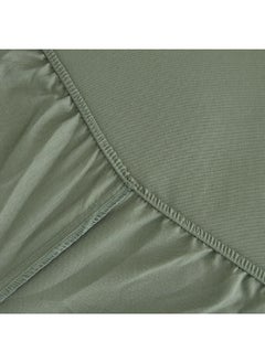 Home Box Derby Solid Microfiber King Fitted Sheet 180 X 200 X 25 Cm  - Image 1