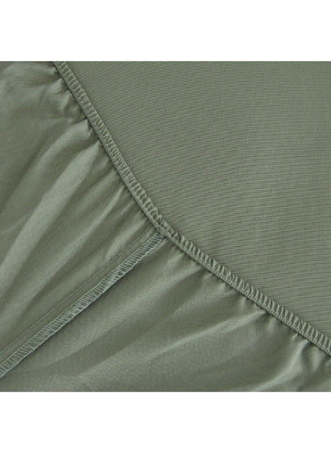 Home Box - Derby Solid Microfiber King Fitted Sheet 180 X 200 X 25 Cm - Image 1