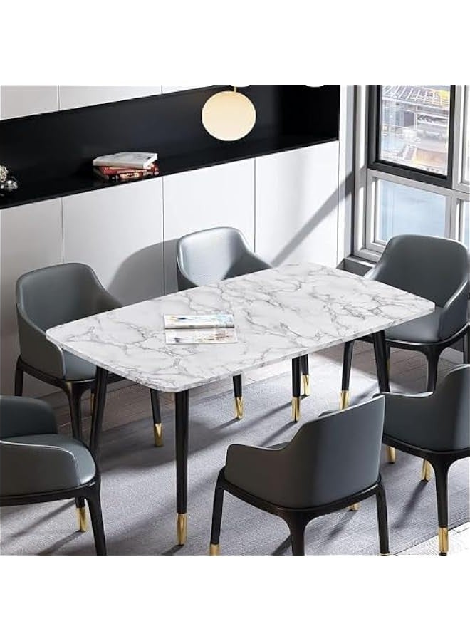 تراسل هوكور ورق حائط رخامي مقاس 40 × 500 سم، ورق حائط رخامي لاصق، ورق حائط ذاتي اللصق والتقشير، ورق حائط مقاوم للماء مقاوم للزيت لسطح طاولة المطبخ والحمام والمطبخ والأثاث - Image 5