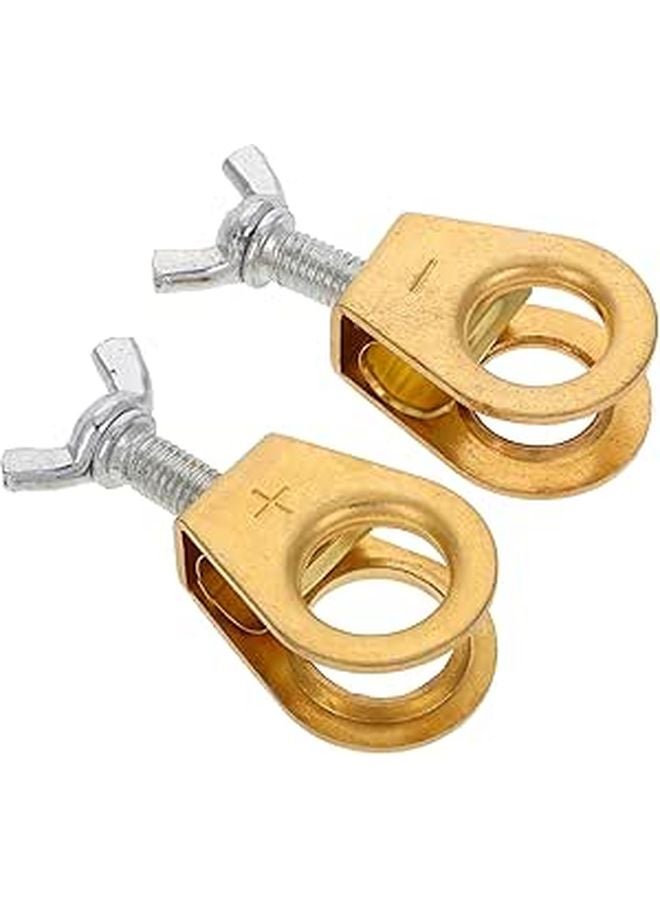 Pure Copper Battery Terminal Connectors Kit for Car Truck Boat High Conductivity Durable Easy Installation - Image 1
