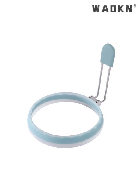 Dual-Color Silicone Egg Fry Mold - Multi-Purpose Egg Ring for Omelettes and Pancakes, Easy to Use, Perfect for Making Perfectly Shaped Eggs on the Stovetop, Kitchen Essential