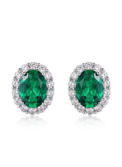 S925 Silver Oval Cut Emerald Stud Earrings, Moissanite Gemstone Embellishments, Chic and Fashionable, Ideal for Women Who Adore Classic and Ornate Jewelry Pieces - pzsku/Z085EA2F70FDAB82C5CD0Z/45/_/1710237882/a4656edf-0a26-4f78-aead-a1da44a8262b