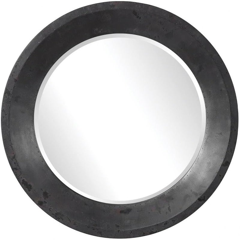 Uttermost Frazier  40 inch Round Industrial Mirror - Image 1