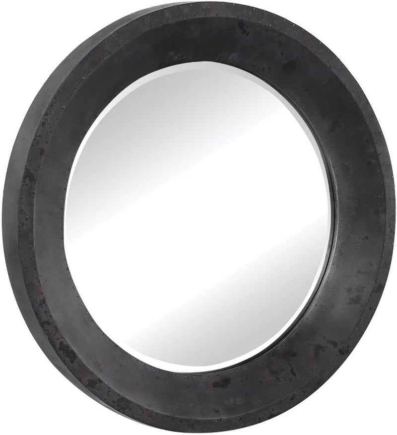 Uttermost Frazier  40 inch Round Industrial Mirror - Image 3