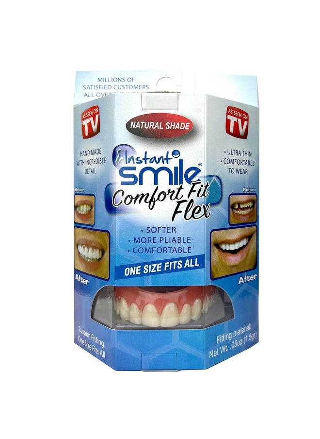 Instant Smile Instant Smile Comfort Fit Flex - Natural Shade - Upper Veneer Cosmetic Teeth  - Image 1