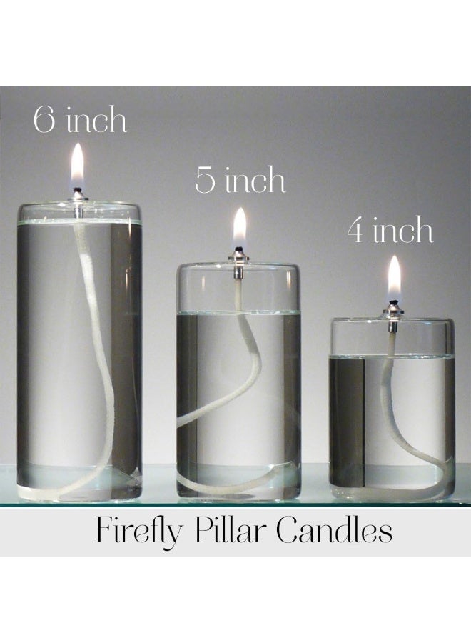 Firefly 5-Inch Refillable Glass Pillar Candle - Liquid Candles are The Latest Trend in Candle Lighting - Image 4