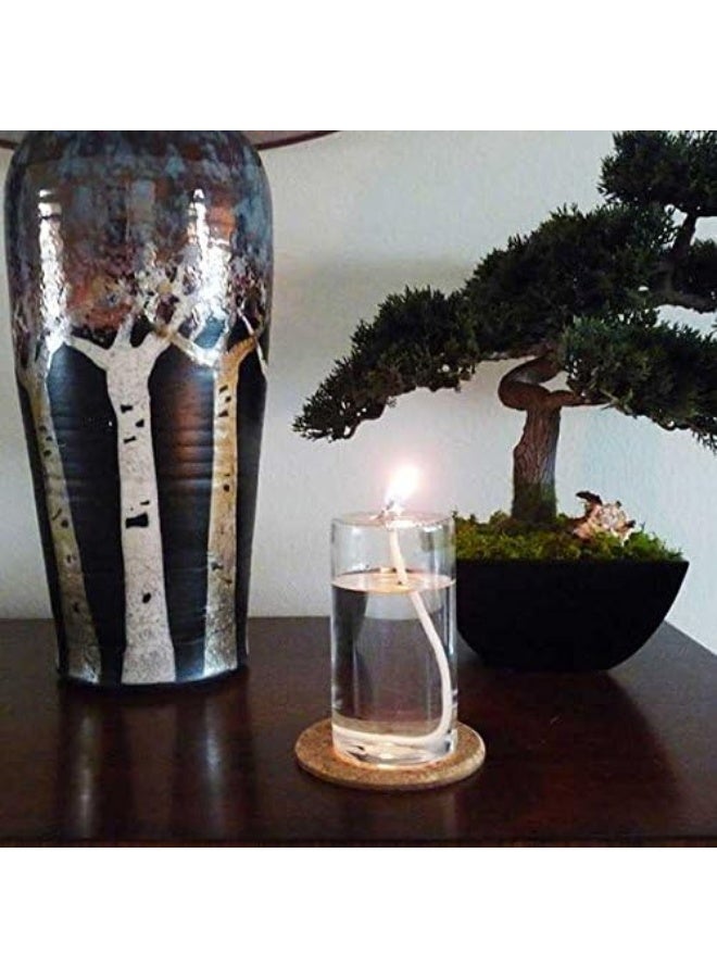 Firefly 5-Inch Refillable Glass Pillar Candle - Liquid Candles are The Latest Trend in Candle Lighting - Image 2