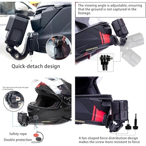 StableNeino SHOEI X-Fifteen Chin Mount Kits Made for Shoei X15 X-SPR PRO Camera Mount Kit (Carbon Fiber Base) - Image 4
