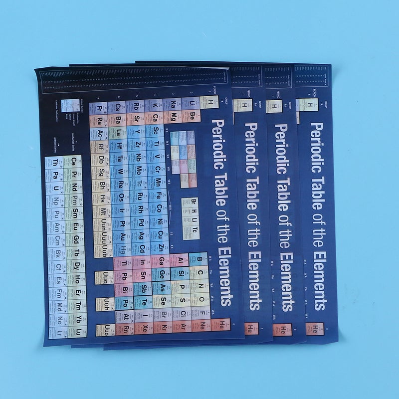 8 Pcs 20x30cm Prints Wall Art Chemical Science Poster Table of The Elements Poster for School Office Teacher - Image 1