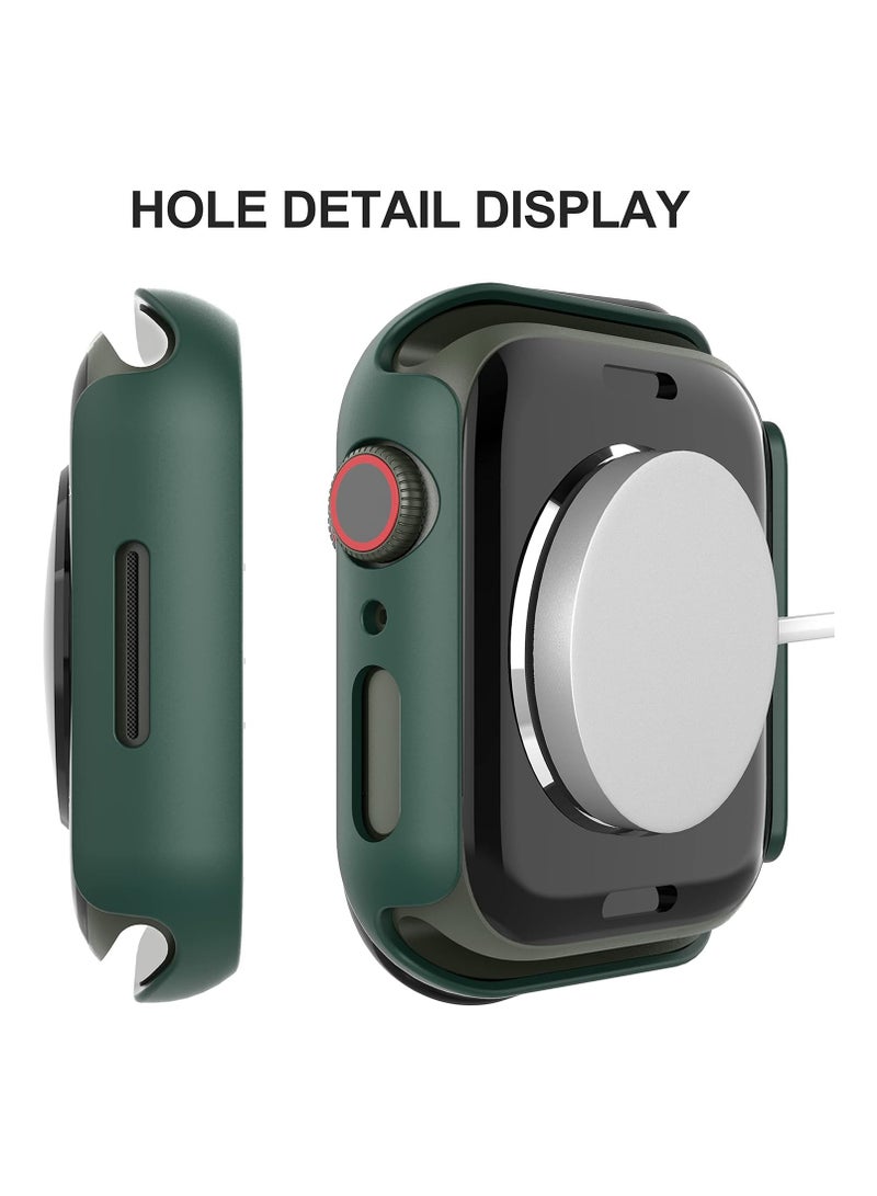 FARROBIZZ 2-Pack for Apple Watch Series 9/8/7/6/5/4/Series SE/SE 2  in mm All-around Screen Protector Case, Tempered Glass Screen Protector Case Ultra-thin for iWatch in mm Protection Cover - Clear - Image 3