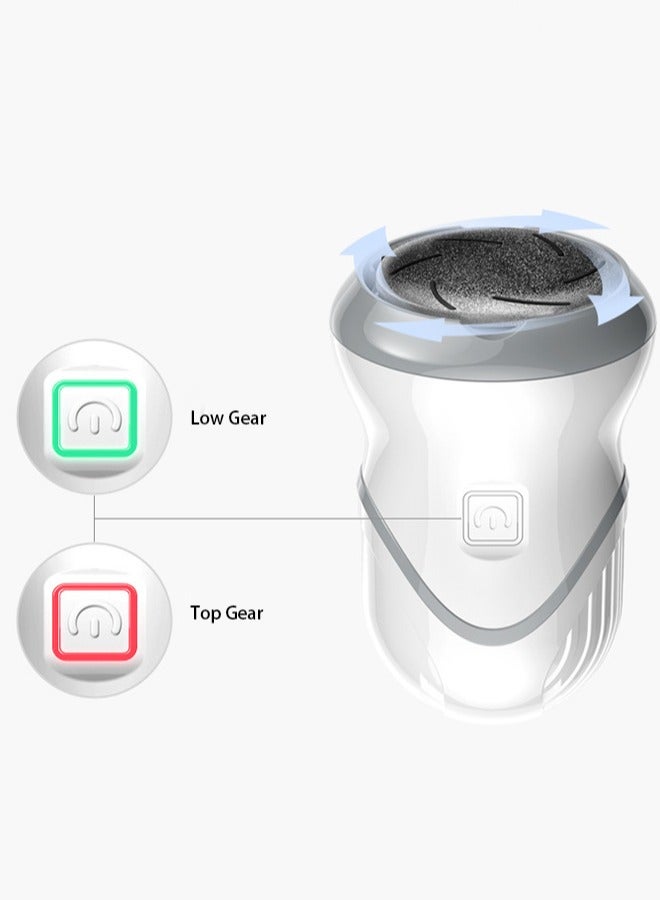 HOOPZOZA Electric Foot Files Callus Remover Rechargeable Feet Pedicure With 3 Roller Heads 2 Speed for Removing Dead Skin and Calluses - Image 3