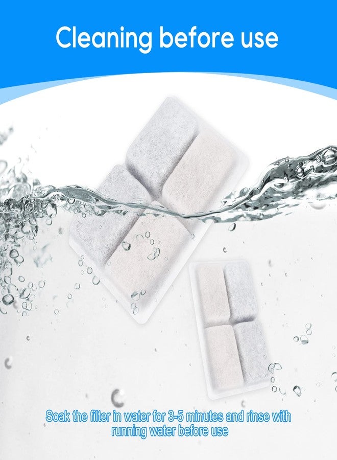 فلتر نافورة مياه القطط من ماي فات بوس، عبوة من 8+8 فلاتر لنافورة القطط، فلتر بديل لنافورة مياه القطط، فلاتر بديلة لنافورة الحيوانات الأليفة من فيري بيبي سعة 2 لتر/64 أونصة - Image 4