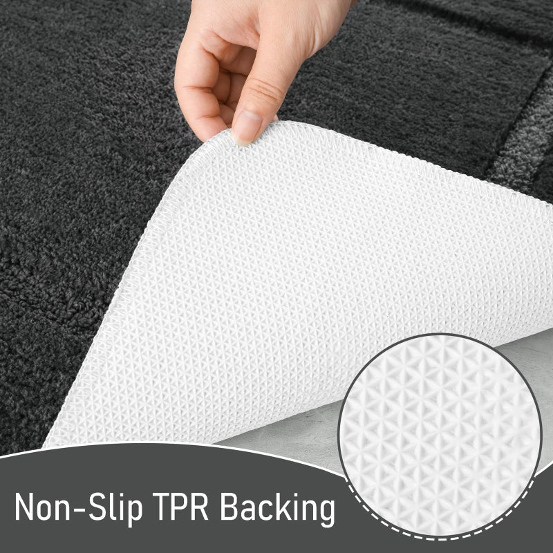 Homore 24 × 60 بوصة طويلة الحمام السجاد عداء مضيئة وفاخرة الامتصاص الدقيقة microfiber - Image 3