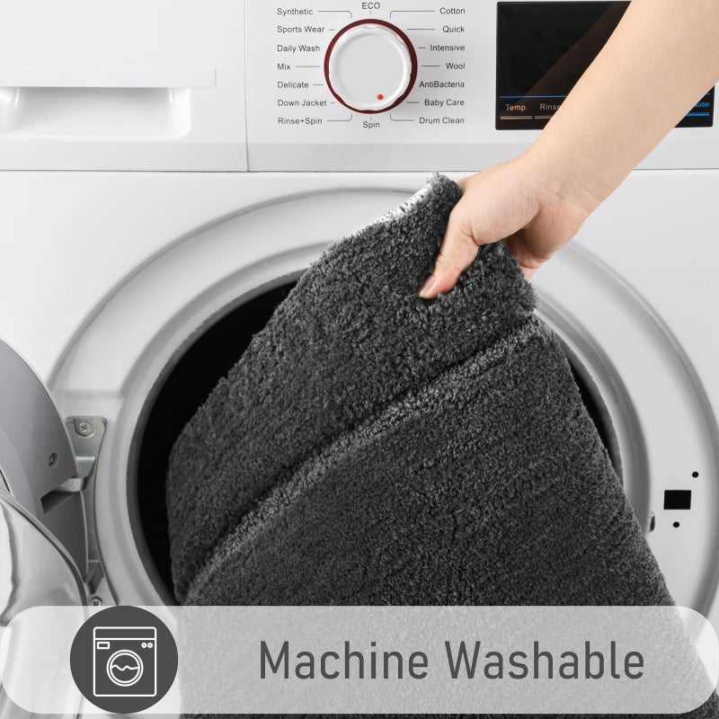 Homore 24 × 60 بوصة طويلة الحمام السجاد عداء مضيئة وفاخرة الامتصاص الدقيقة microfiber - Image 4