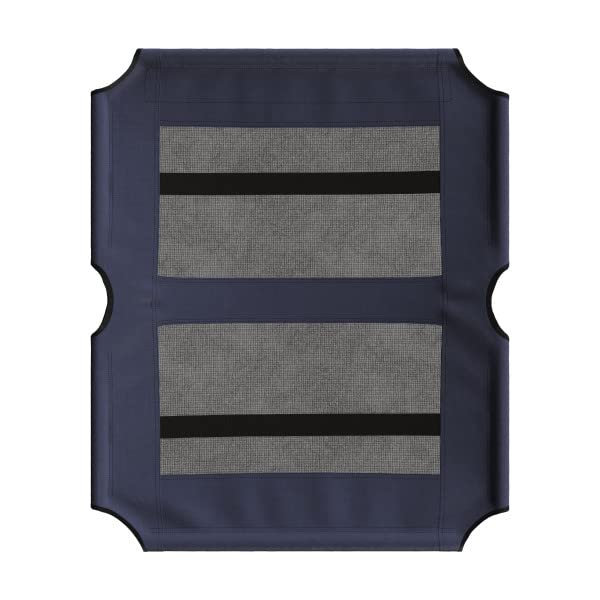 PETMAKER Elevated Dog Bed Cover 36x30Inch Replacement Pet Bed Cover with Mesh Panel for IndoorOutdoor Use Dog Cot Not Included by PETMAKER Blue - Image 1