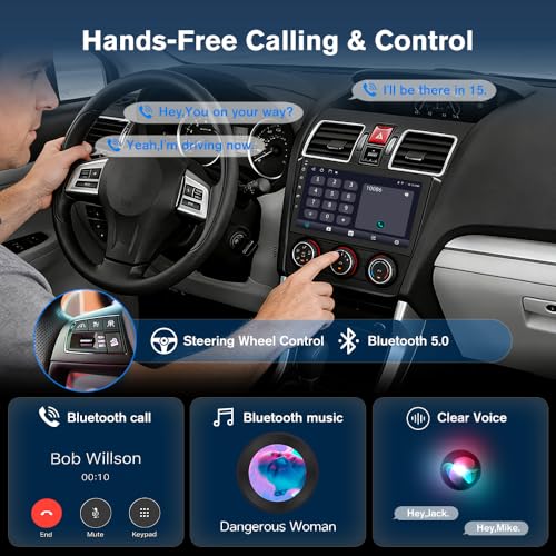 Junsun 5G WiFi Car Radio Stereo for Subaru Forester 2015 2016 2017 2018 Suitable for Factory Sounds System,Wireless CarPlay/Android Auto,GPS DSP RDS,Upgrade BT 5.0 AM/FM - Image 5