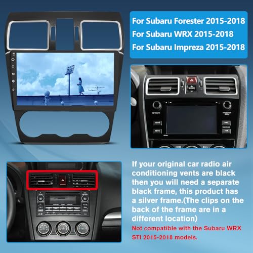 Junsun 5G WiFi Car Radio Stereo for Subaru Forester 2015 2016 2017 2018 Suitable for Factory Sounds System,Wireless CarPlay/Android Auto,GPS DSP RDS,Upgrade BT 5.0 AM/FM - Image 2