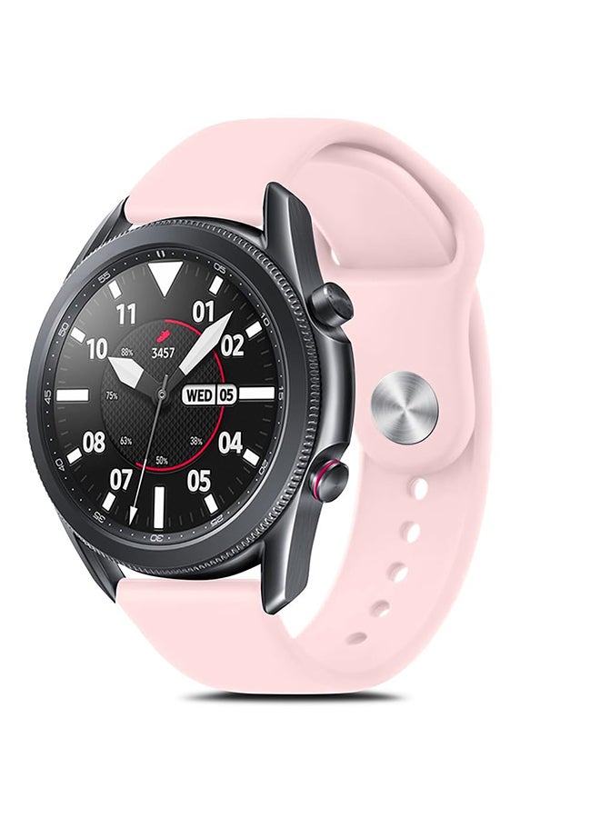 O Ozone Silicone Bands For Samsung Galaxy Watch Ultra LTE 47mm / Galaxy Watch 3 45mm 22mm Quick Release Soft Silicone Replacement Watch Strap- Pink - Image 1