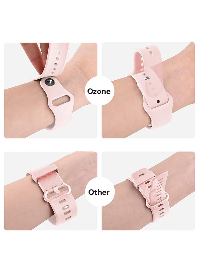 O Ozone Silicone Bands For Samsung Galaxy Watch Ultra LTE 47mm / Galaxy Watch 3 45mm 22mm Quick Release Soft Silicone Replacement Watch Strap- Pink - Image 4