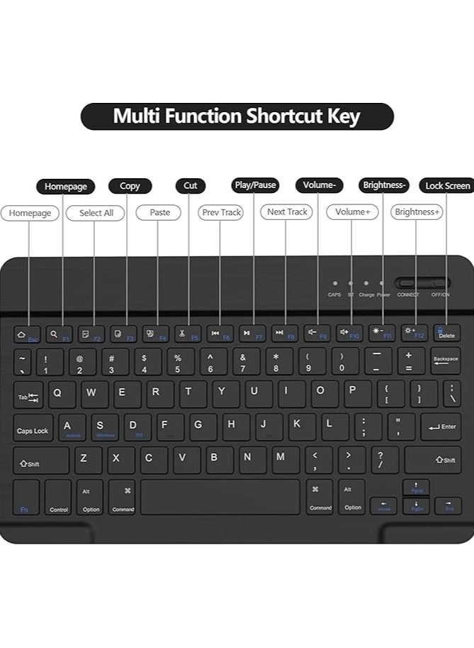 erorex Keyboard Case for Tablet Xiaomi MI PAD 6/6 PRO Cover Magnetic Cases Xiaomi Pad 6 / Xiaomi Pad 6 Pro (11 Inch) 2023 Black (Xiaomi Pad 6) - Image 3