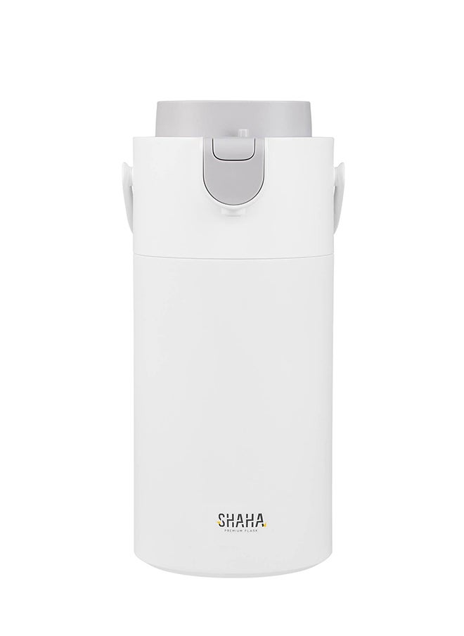 SHAHA Stainless Steel Vacuum Flask 4L Matte White  - Image 1