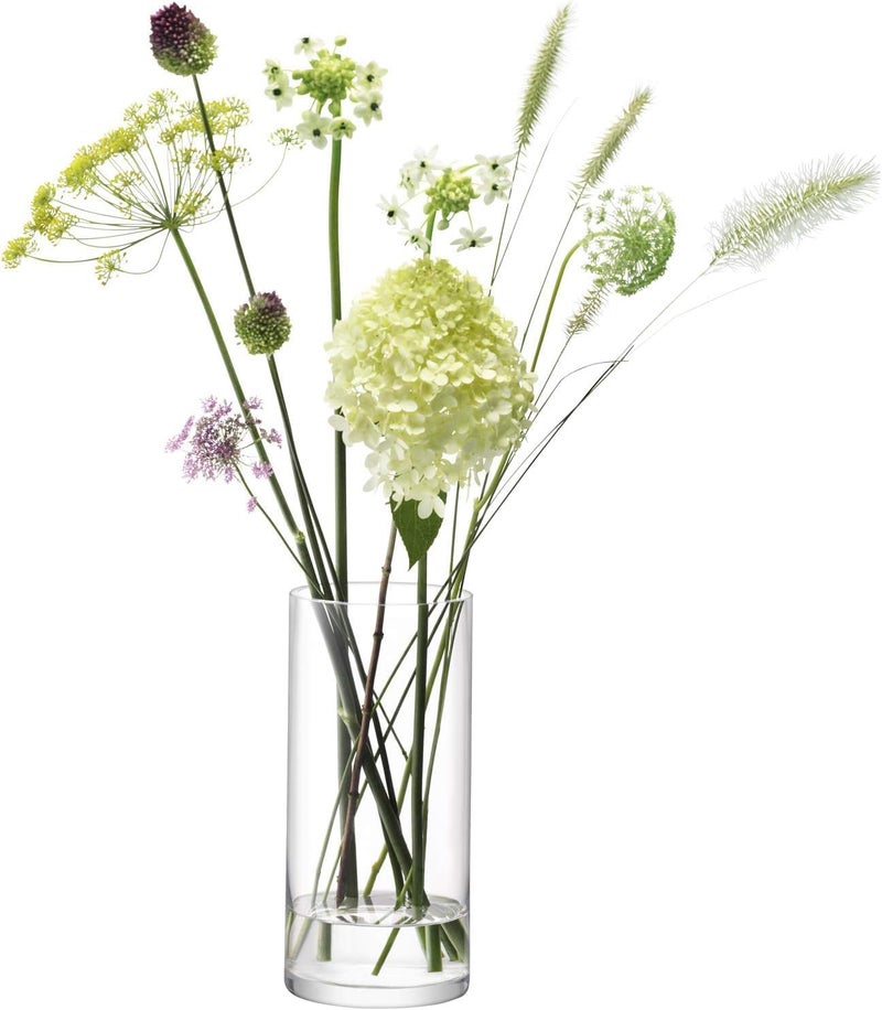 LSA Umberto Glass Vase Clear H28cm Decorative Vase, Poland - Image 1