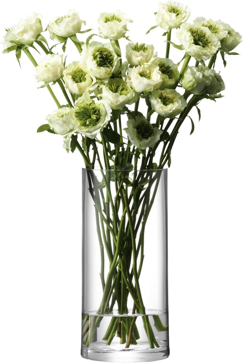 LSA Umberto Glass Vase Clear H28cm Decorative Vase, Poland - Image 2