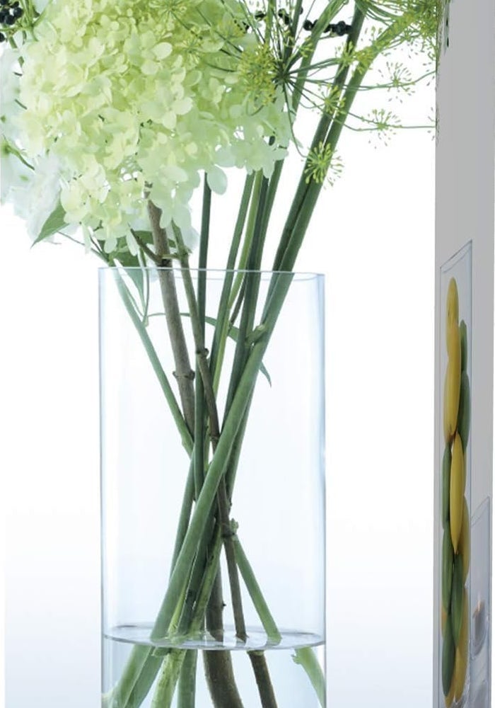 LSA Umberto Glass Vase Clear H28cm Decorative Vase, Poland - Image 3