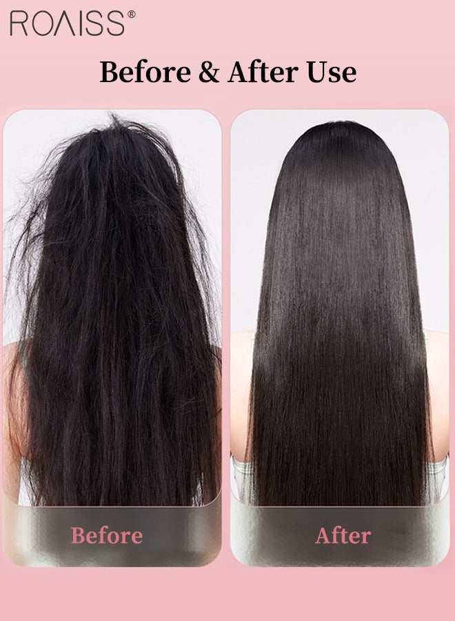 roaiss Portable Cordless Hair Straightener Brush, 4-speed Temperature Control, Rechargeable Fast-heating Ceramic Styling Comb, Negative Ion Hair Straightener for Home, Travel and Business Trips - Image 5