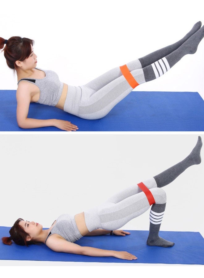 بيوينتي طقم من 5 أحزمة حزام رياضي بحلقة مقاومة للتمارين الرياضية مع دليل وحقيبة حمل - Image 2