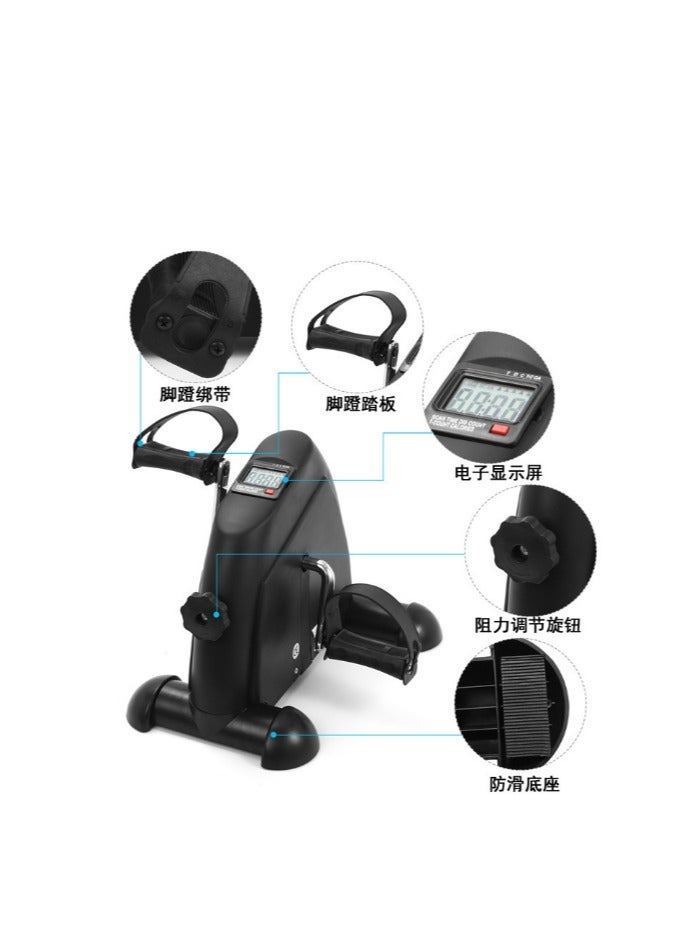 Home indoor fitness step machine with adjustable resistance for rehabilitation exercise (black) - Image 2