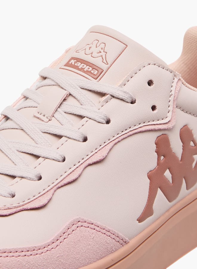 Kappa Women's Logo Embossed Sports Shoes with Lace-Up Closure - Image 4